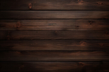 Obraz na płótnie Canvas Dark brown wooden plank background