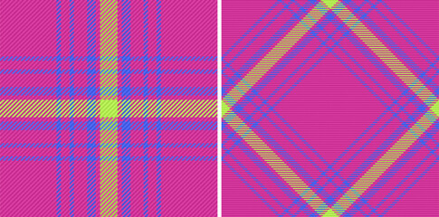 Pattern check plaid of tartan fabric background with a vector seamless texture textile.