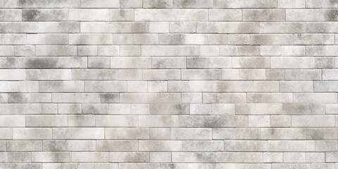 Seamless vintage cottagecore whitewashed worn brick tiles background texture. Tileable shabby chic natural stone wall, floor, wallpaper pattern or flatlay backdrop. High resolution 3D, Generative AI