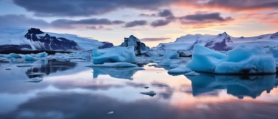 Fotobehang Iceland's glaciers, Iceland's glacial landscapes are incredible © kilimanjaro 