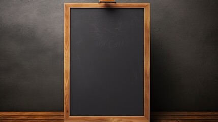 Fototapeta na wymiar Empty blackboard sign mockup for advertising Copy space menu