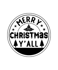 Christmas Round Door Hanger svg bundle, christmas ornaments svg bundle, 