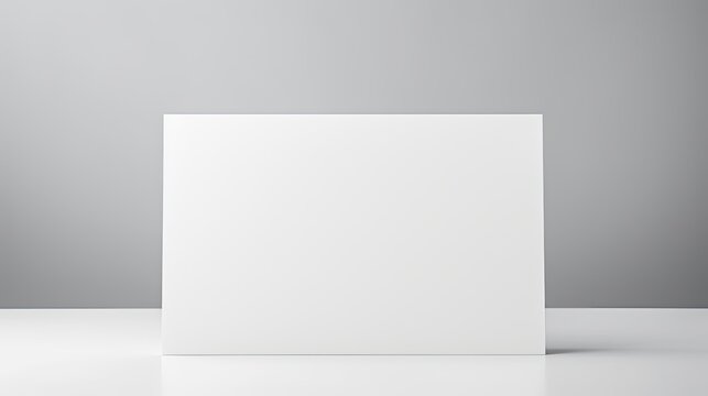 White blank space card for name place folded with clipping path . Mockup image