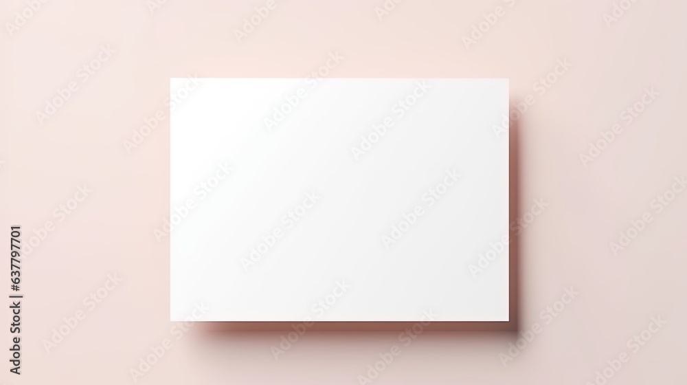 Aufkleber minimal aesthetic business brand template with blank mockup copy space on a white background