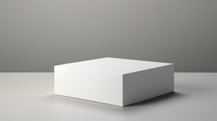 A white box representing a parapharmacy product with a tracing image. Mockup image