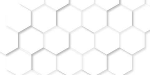 Abstract background with hexagons honeycomb technology background. Hexagonal shape structure light seamless geometric background. Surface polygonal pattern with glowing hexagon and futuristic business