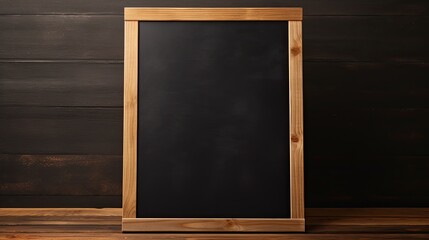 Fototapeta na wymiar Empty blackboard sign mockup for advertising Copy space menu