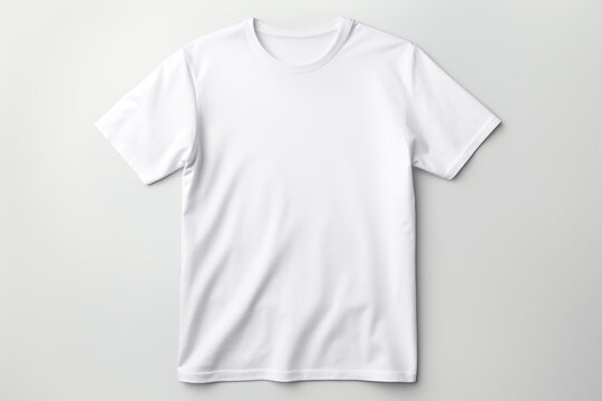 Isolated white t-shirt with generative Ai