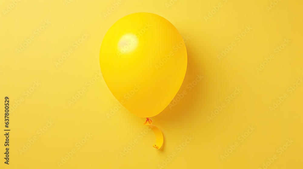 Poster Close up photo of an empty speech balloon and question mark symbol on yellow background with text space. Mockup image