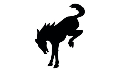 horse silhouette vector