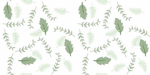 Seamless vector pattern hand-drawn line with leaves fabric seamless patterns The geometric pattern with lines. Seamless vector background. for paper,cover,interior decor,texture,fabric,clothing