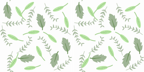 Seamless vector pattern hand-drawn line with leaves fabric seamless patterns The geometric pattern with lines. Seamless vector background. for paper,cover,interior decor,texture,fabric,clothing