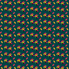 Abstract floral mandala pattern background
