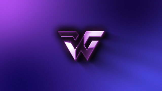 Glossy Gradient Shadow Logo Reveal