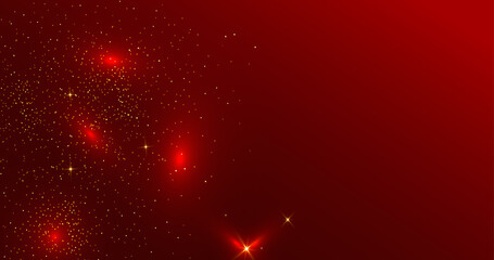 red grand background with stars