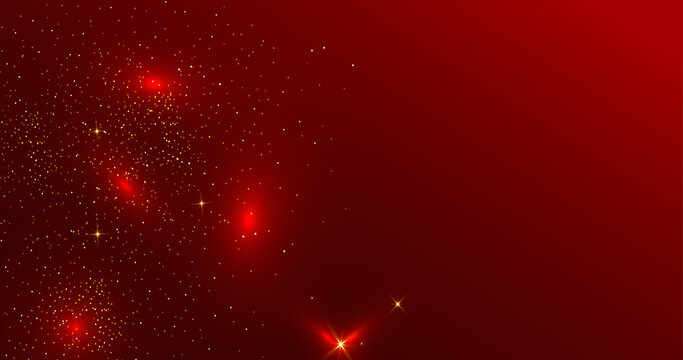 red grand background with stars