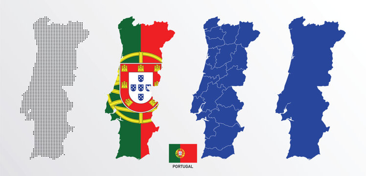 Portugal Map Stock Illustrations – 10,477 Portugal Map Stock