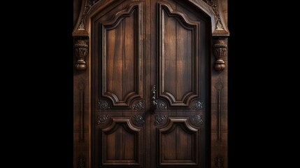 wood door wooden house doorway interior