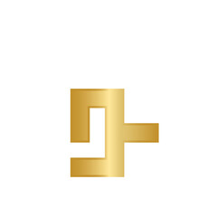 Fototapeta premium Kufi arabic font gold