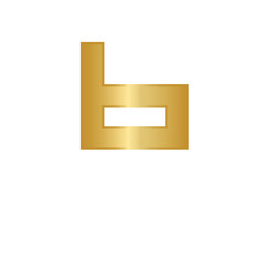 Kufi arabic font gold