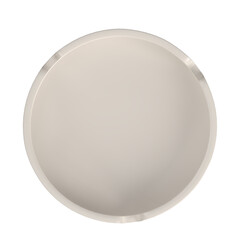 3D rendering illustration of a round ceramic ashtray