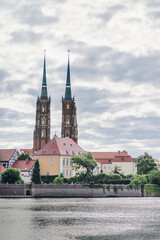 View of the Cathedral of St John the Baptis in Wroclaw