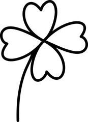 Flower doodle element