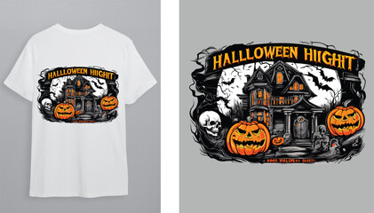 Halloween t shirt design Halloween horror night shirt design illustration Vector Halloween t shirt design,happy halloween t shirt, trendy halloween t shirt design, halloween t shirt
