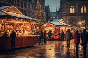 christmas market in the city