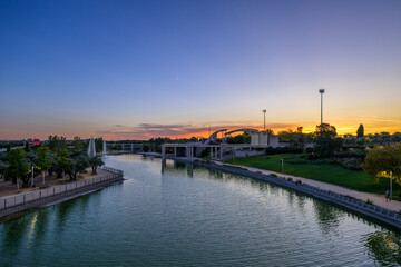 Atardecer en el Parque Juan Carlos I