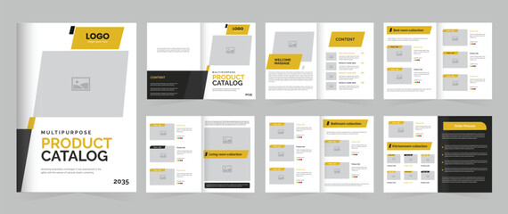 Fototapeta na wymiar Product catalog or catalogue design vector editable multipurpose template
