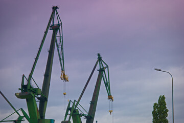 Żuraw, Port, port, Przemysłowe, Przemysł, Dok, morze, Transport, Transport, Woda © Piotr