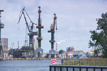 Żuraw, Port, port, Przemysłowe, Przemysł, Dok, morze, Transport, Transport, Woda © Piotr