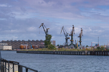 Żuraw, Port, port, Przemysłowe, Przemysł, Dok, morze, Transport, Transport, Woda © Piotr
