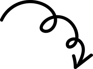 Arrow doodle element