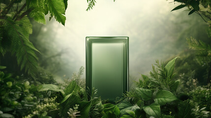 forested environment to emphasize its natural and eco-friendly qualities