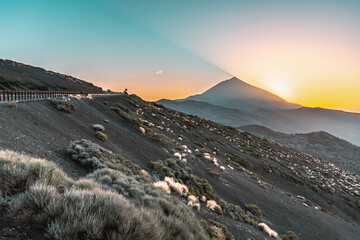 sunset in the mountains. Tenerife