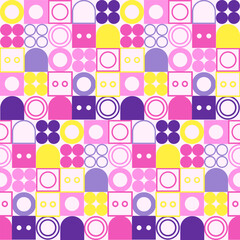 retro abstract Background geometry wallpaper seamless pattern 00's 90's