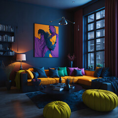 vibrant color interior  design 