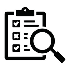 Evaluation Glyph Icon