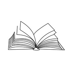 book icon. sign design. logo isolated on white background, vector illustration..