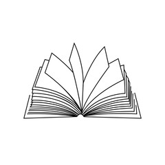 book icon. sign design. logo isolated on white background, vector illustration..