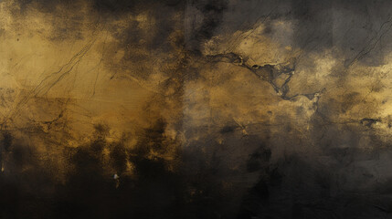 black and gold grunge texture as a background