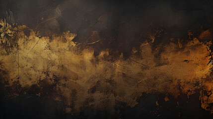 black and gold grunge texture as a background