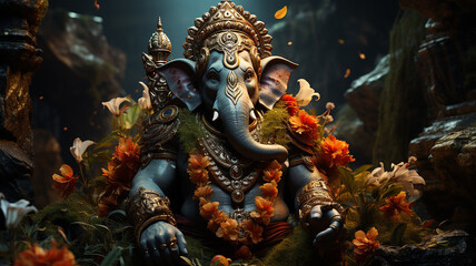 Lord Ganesha , Generative AI.