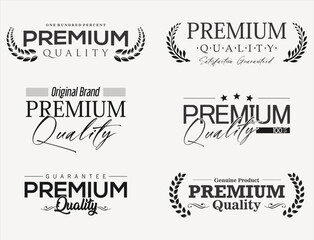 Premium quality labels and badges vector collection  