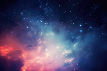 Obraz premium Abstract light leaks and the peaceful beauty of a clear sky, background overlay, abstract graphic overlay in neon blurred style