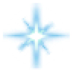 Sparkling Pixel, Sparkling star blue pastel gradient blur pixel, Bright star pixel art.