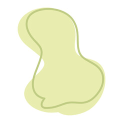 Lime Yellow Abstract Shape illustration Abstract Element