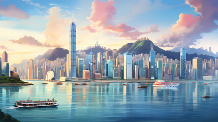 Hong Kong's iconic skyline